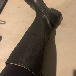 FRYE black riding boots some wear on bottom but good condition on outside!!